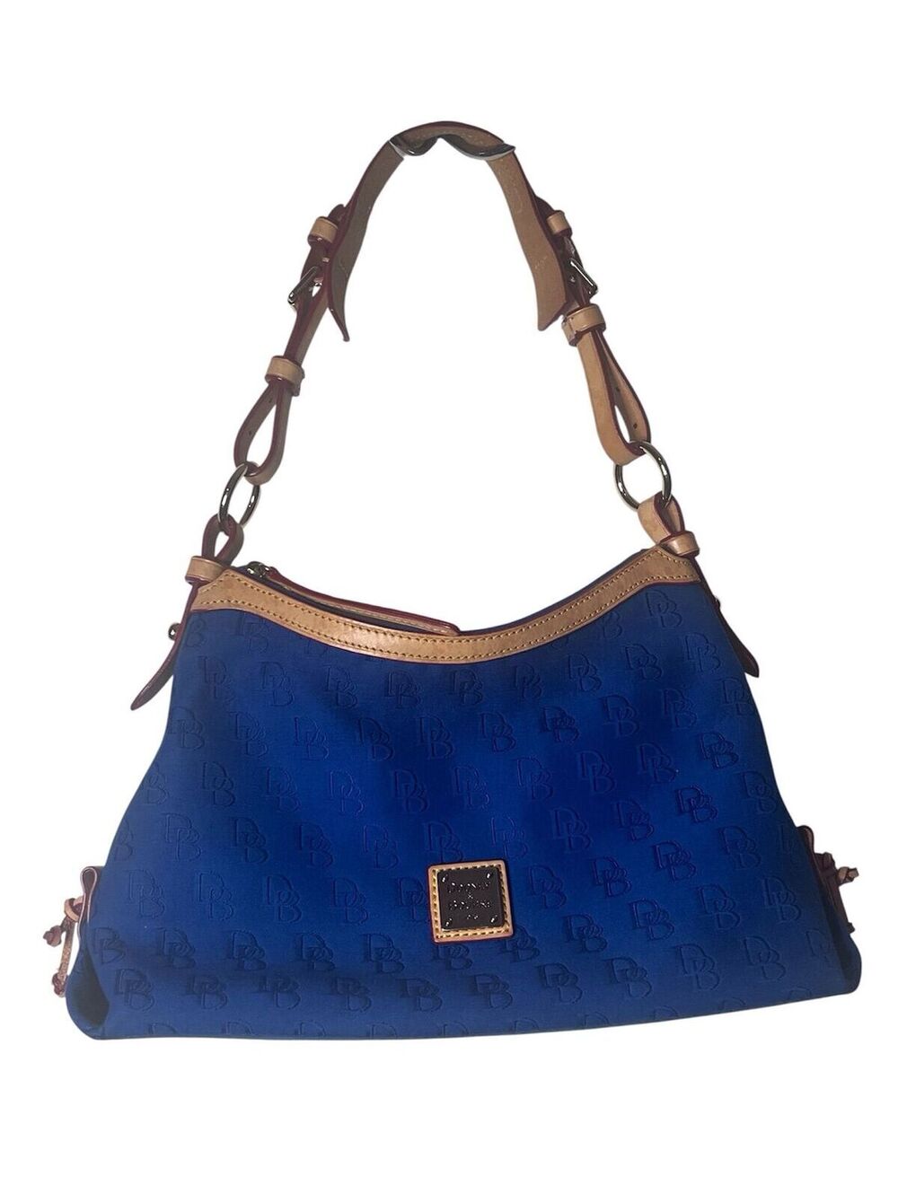 DB5. Vintage Dooney & Bourke Y2K Monogram Canvas Slouch/Hobo Shoulder Bag